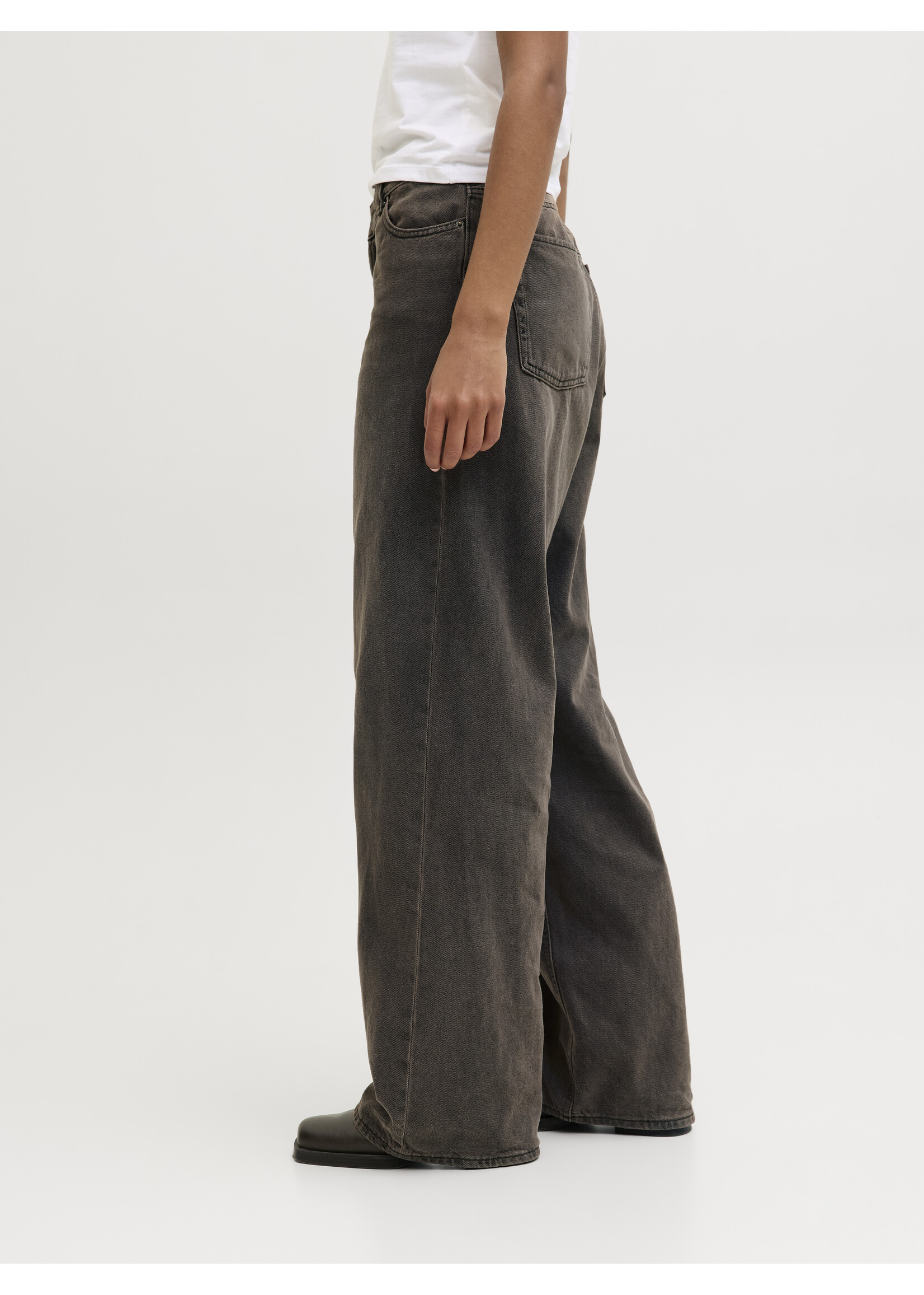 JXKYOTO BAGGY LW JEANS R227 - DARK BROWN