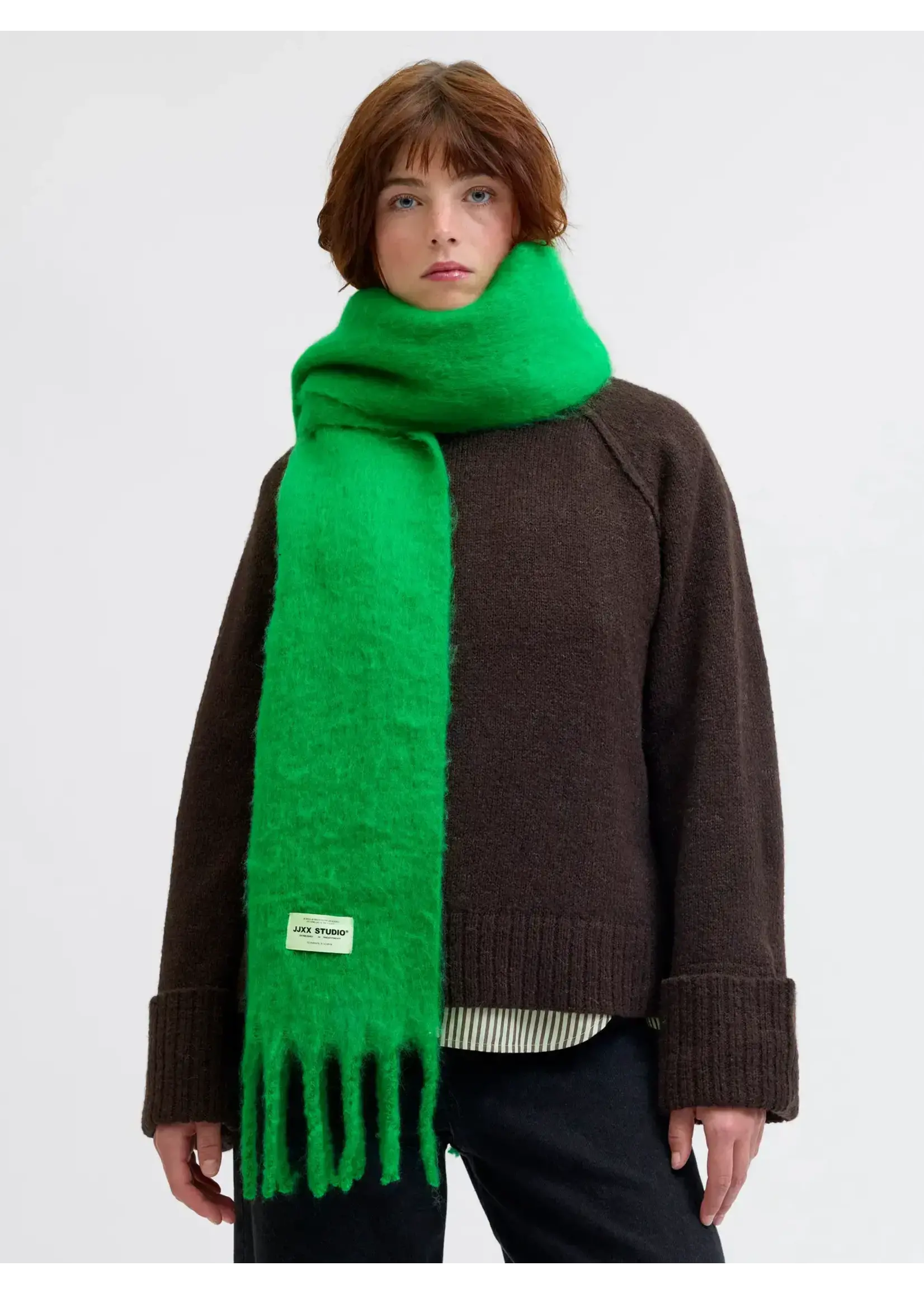 JXLESLIE SCARF - GREEN BEE