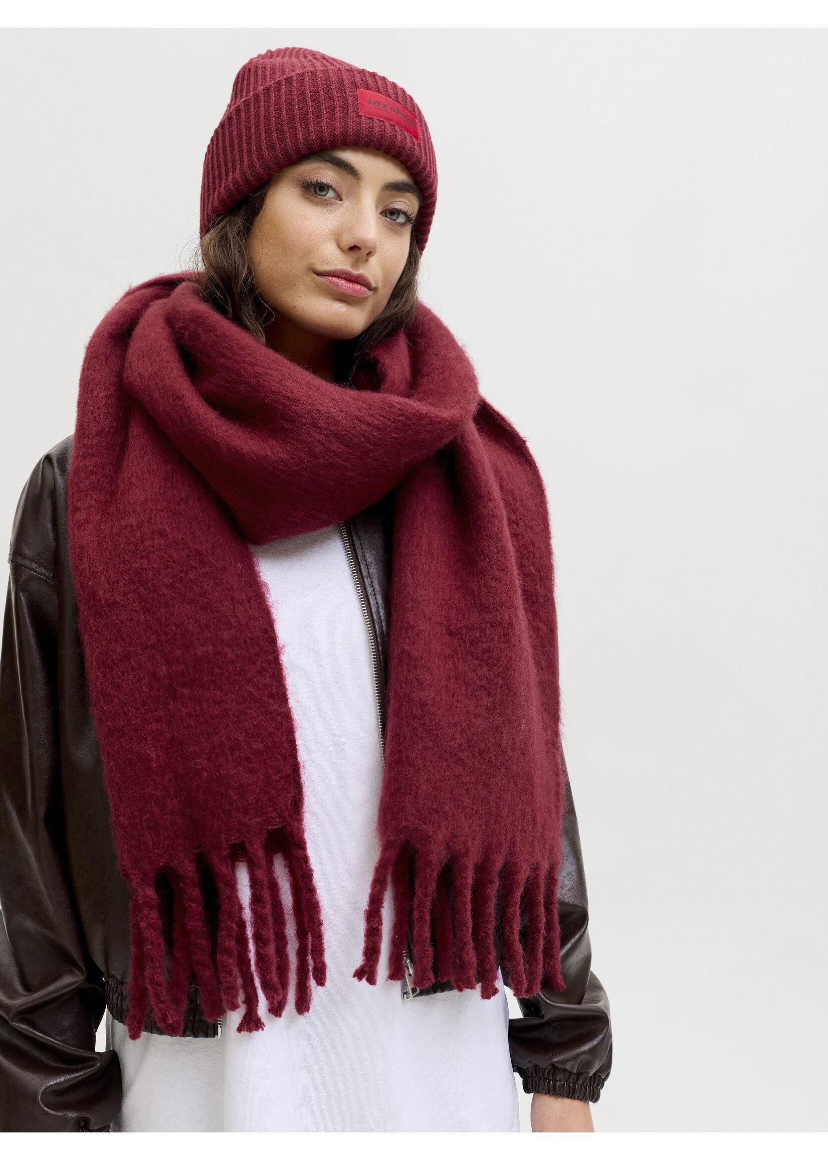 JXLESLIE SCARF - CABERNET