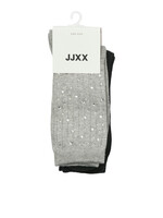 JXKAYLA 2-PACK SOCK - MEDIUM GREY MELANGE/BLACK