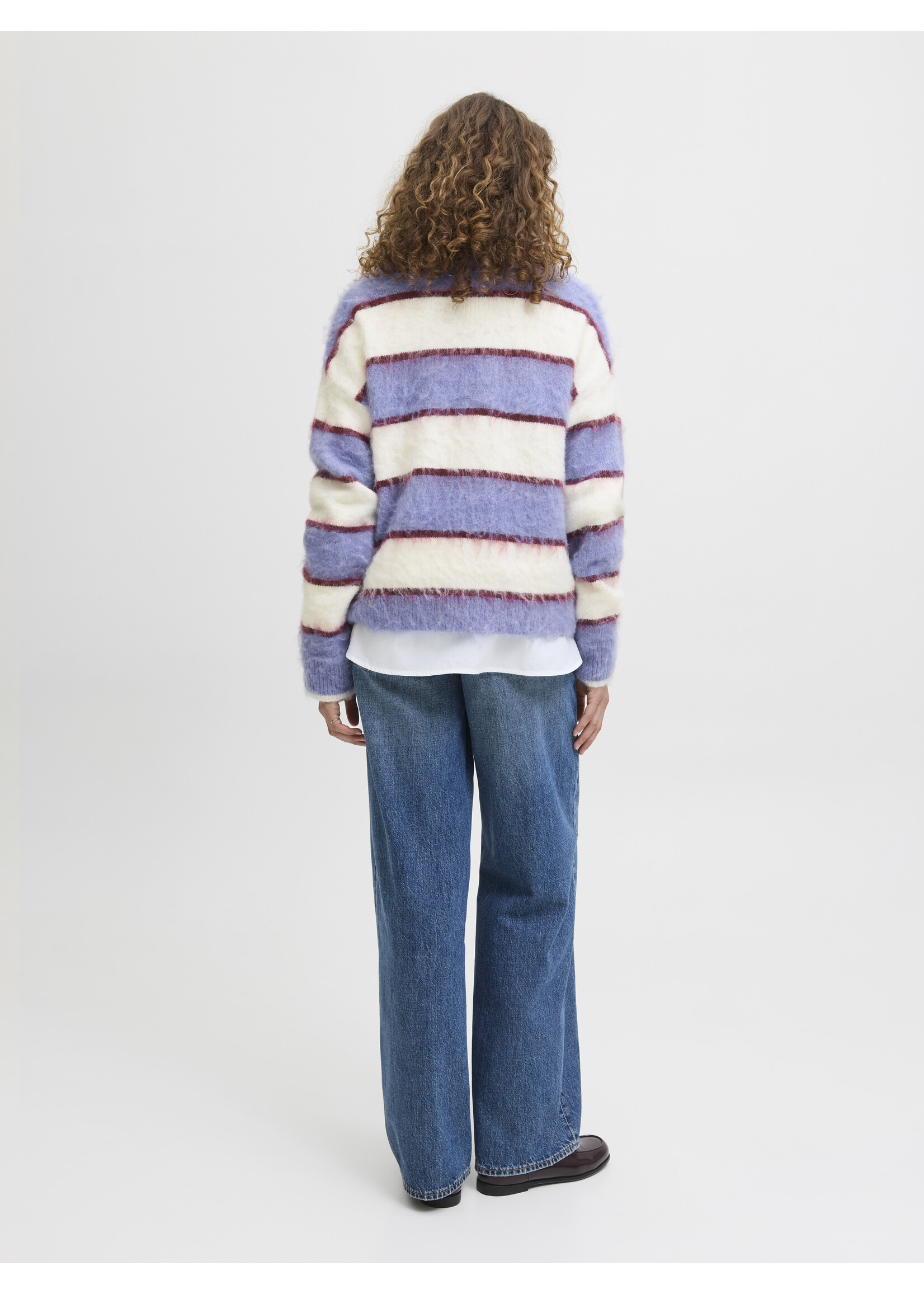 JXCALISTA CREW NECK KNIT - BLUE ICE/VANILLA ICE
