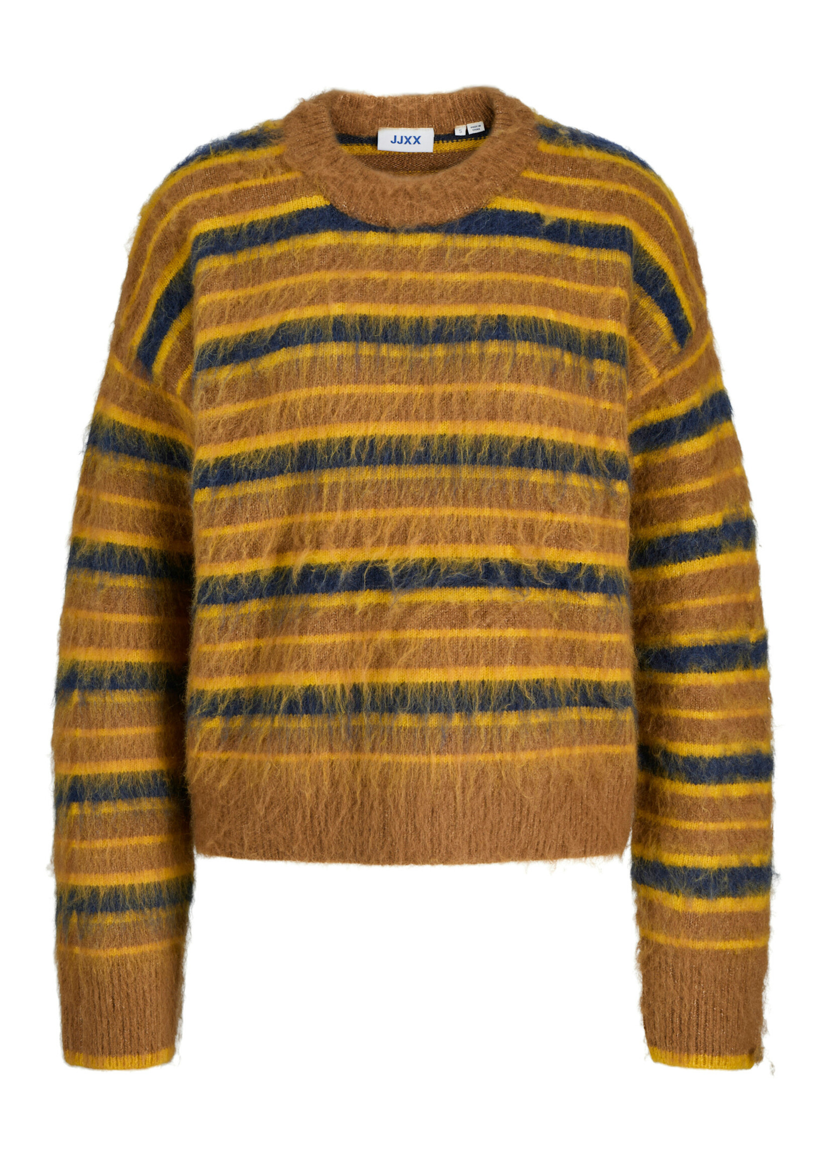 JXCALISTA CREW NECK KNIT - RUBBER/GOLD FLAKE