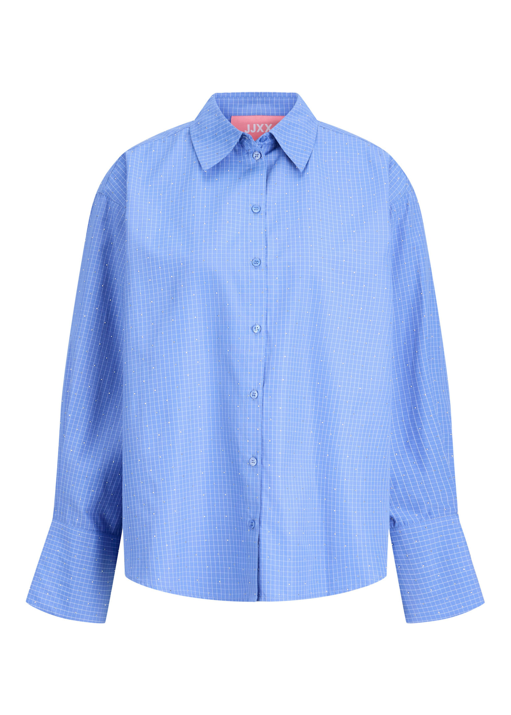 JXBELLA LS SHIRT - ULTRAMARINE SILVER RHINESTONE