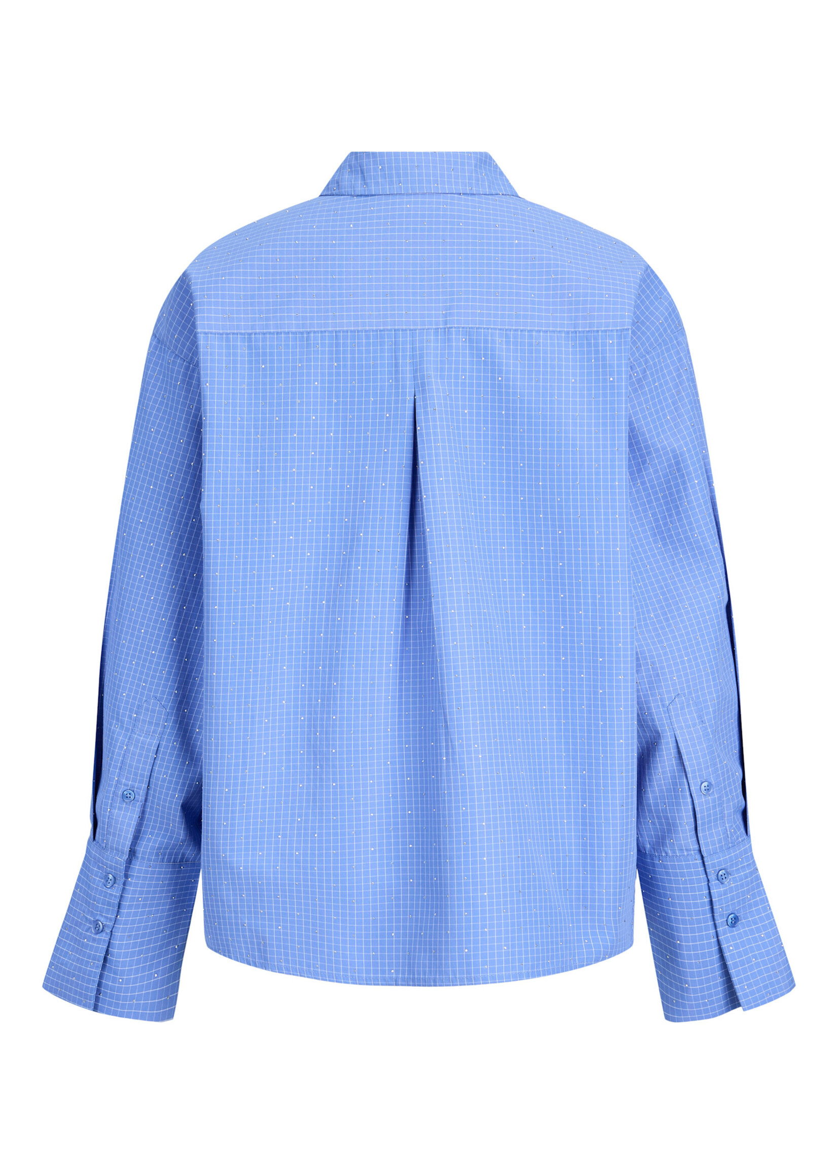 JXBELLA LS SHIRT - ULTRAMARINE SILVER RHINESTONE