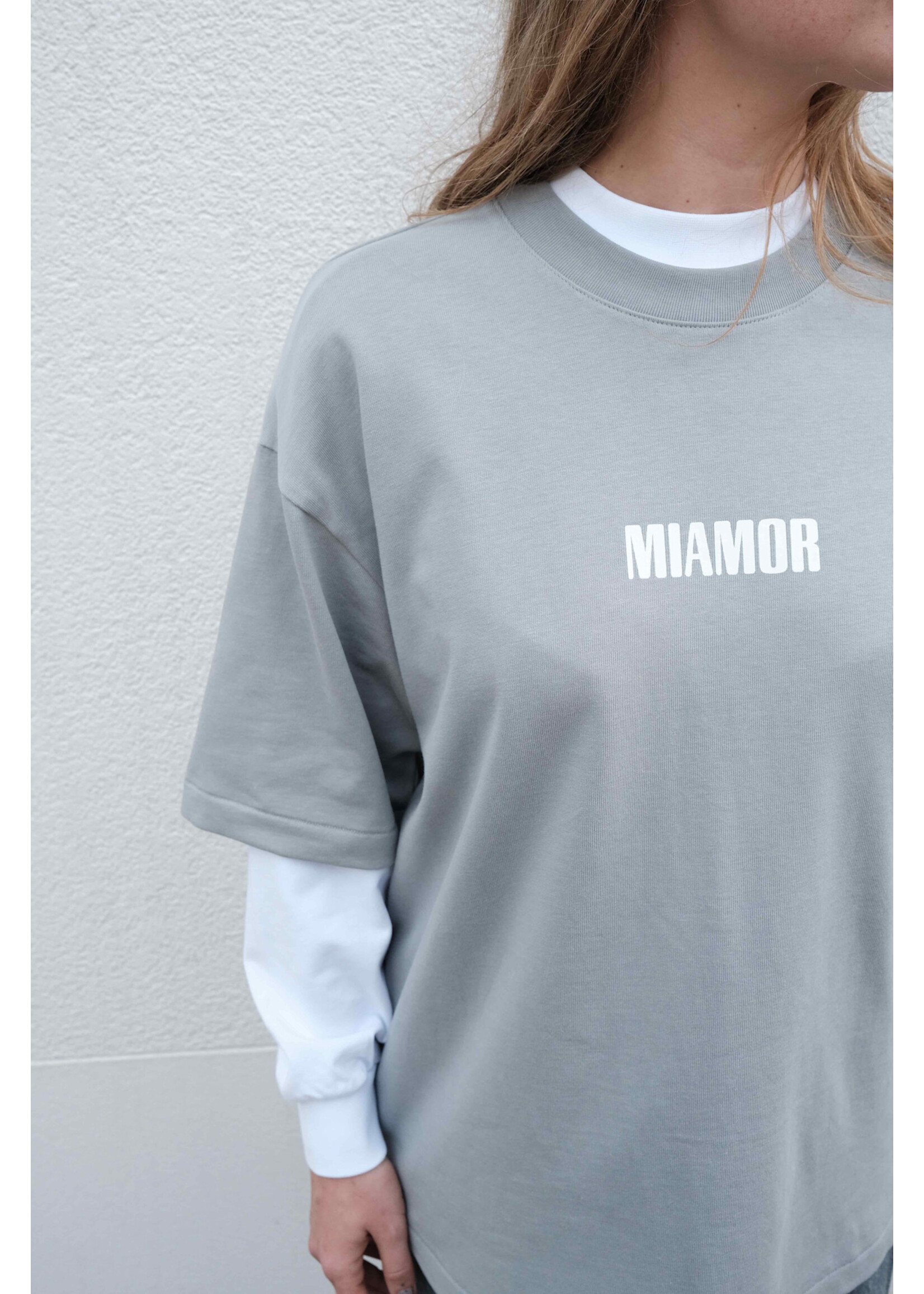 MIAMOR Miamor unisex super heavy tee - stone grey