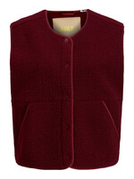 JXVERA TEDDY VEST - CABERNET