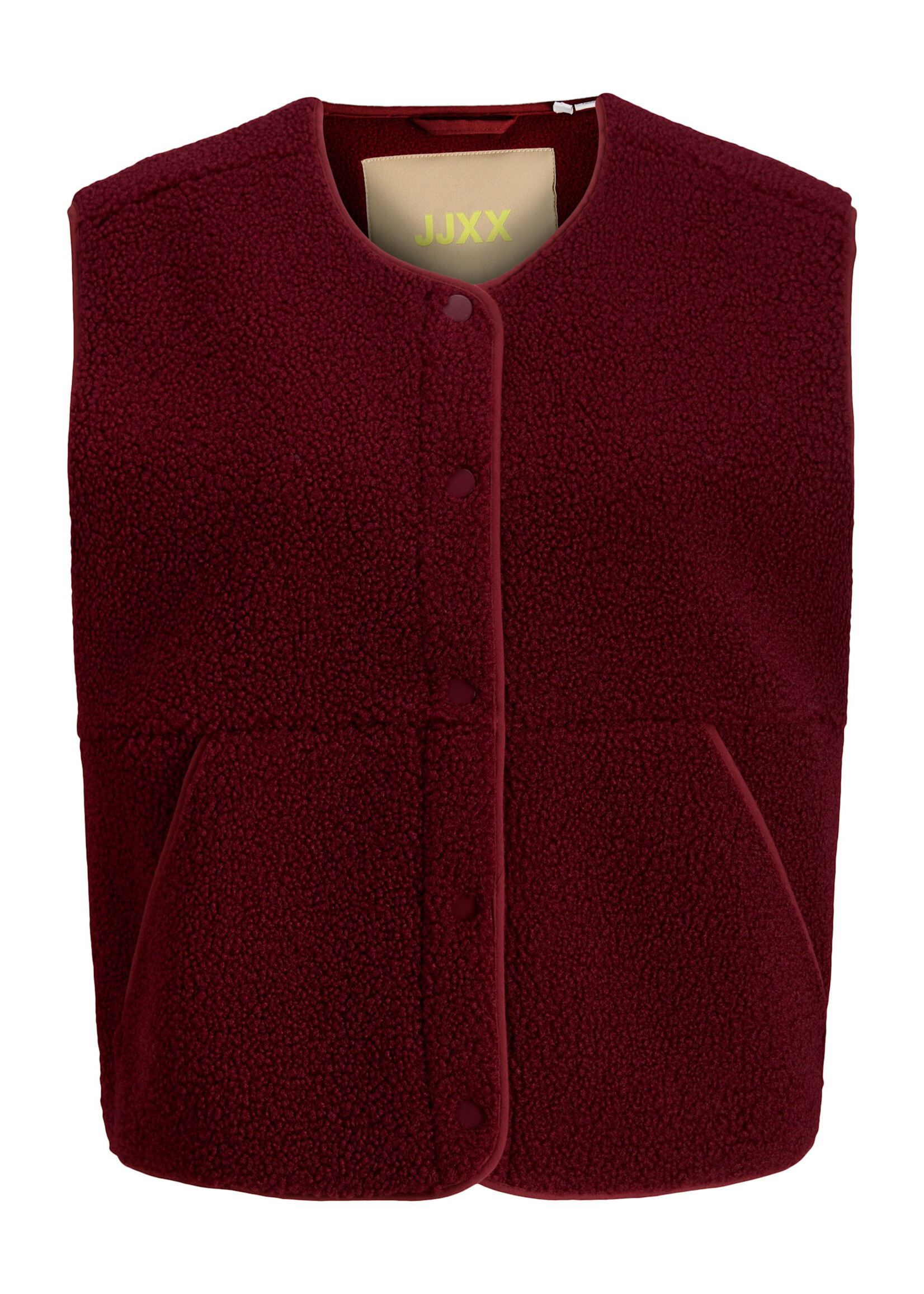 JXVERA TEDDY VEST - CABERNET