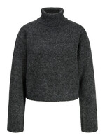 JXROSANNA ROLL NECK KNIT - DARK GREY MELANGE