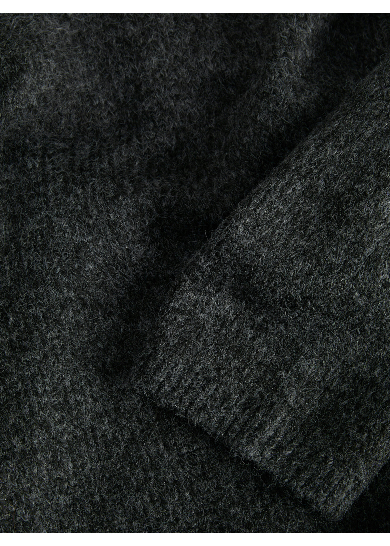 JXROSANNA ROLL NECK KNIT - DARK GREY MELANGE