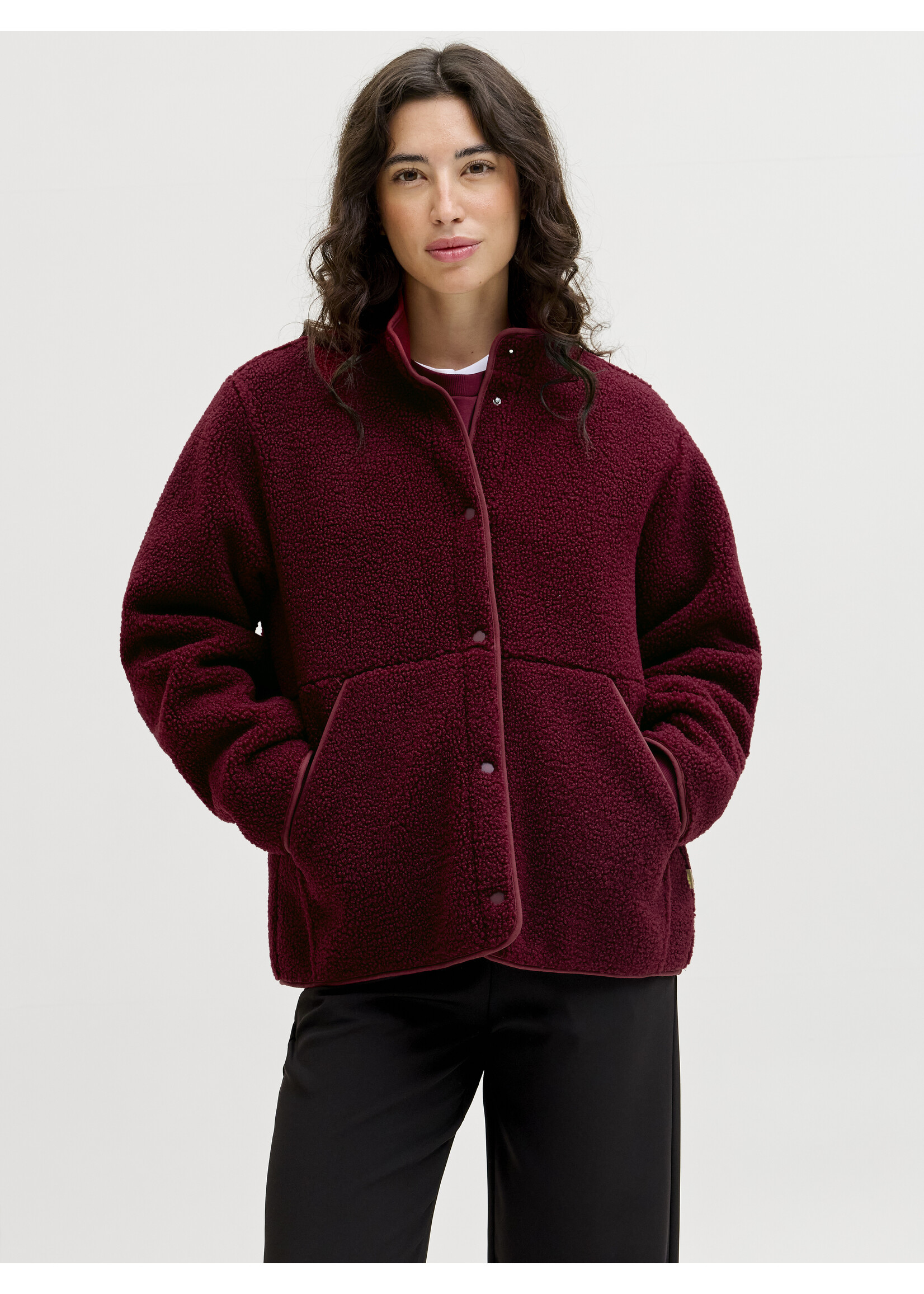 JXVERA TEDDY JACKET - CABERNET