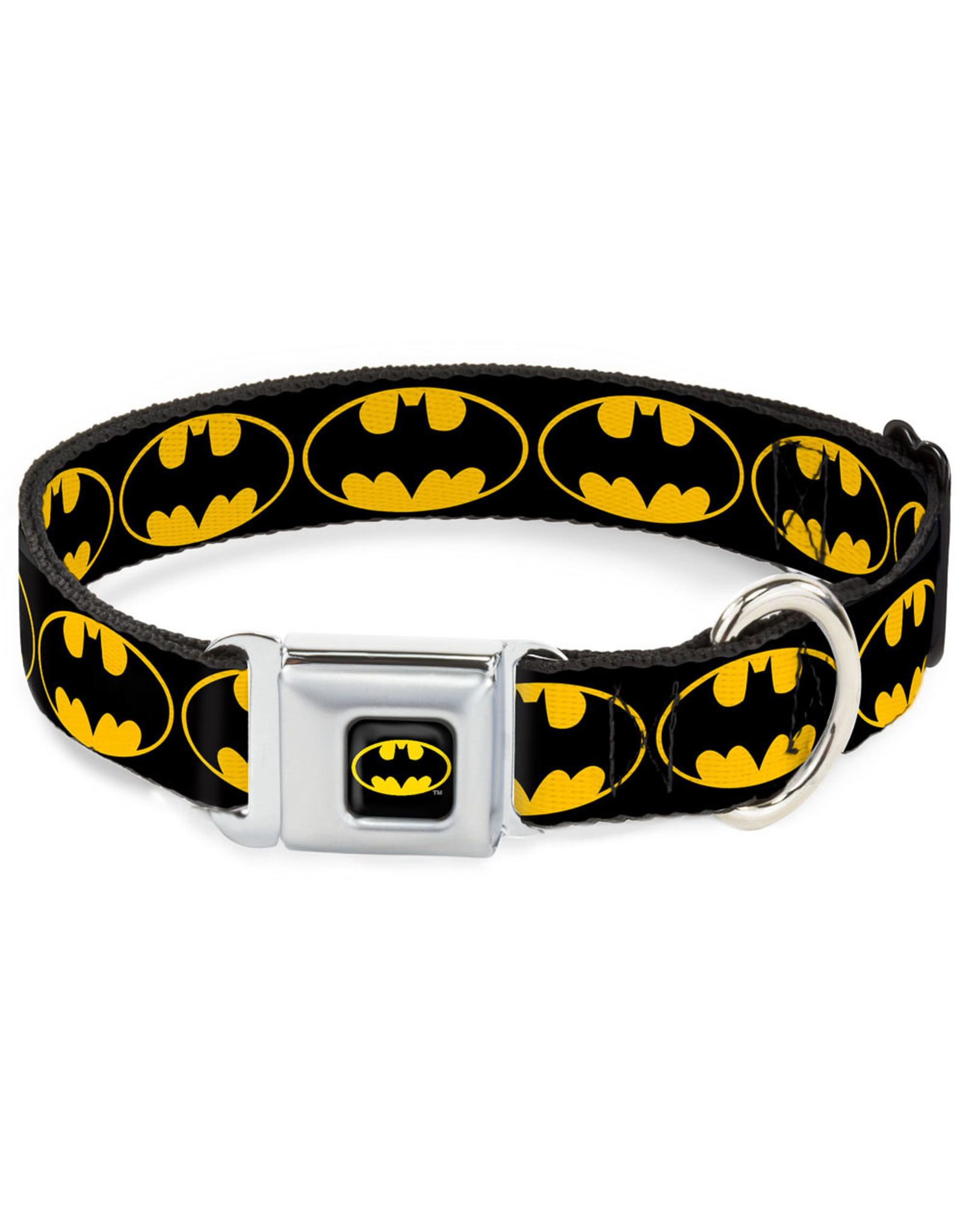 BATMAN Dog Collar (S) 22/38 - 2,5 Cm - Black/Logo