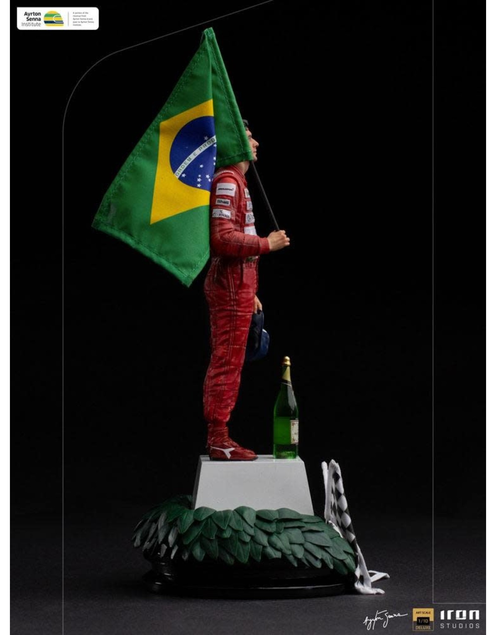 Iron Studios AYRTON SENNA Art 1/10 Scale Statue 30cm - GP Brazil 1991