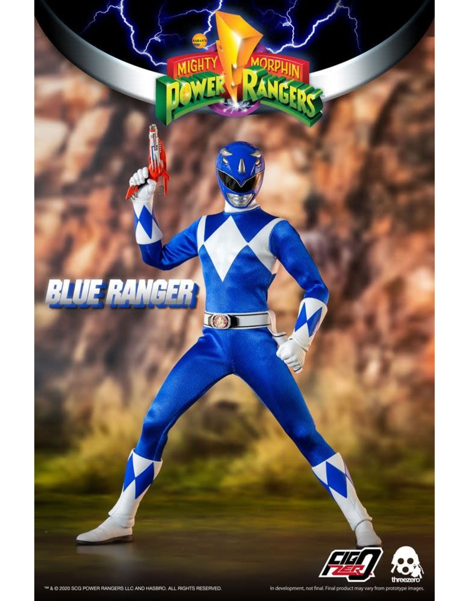 ThreeZero MIGHTY MORPHIN POWER RANGERS FigZero Action Figure 1/6 30cm - Blue Ranger