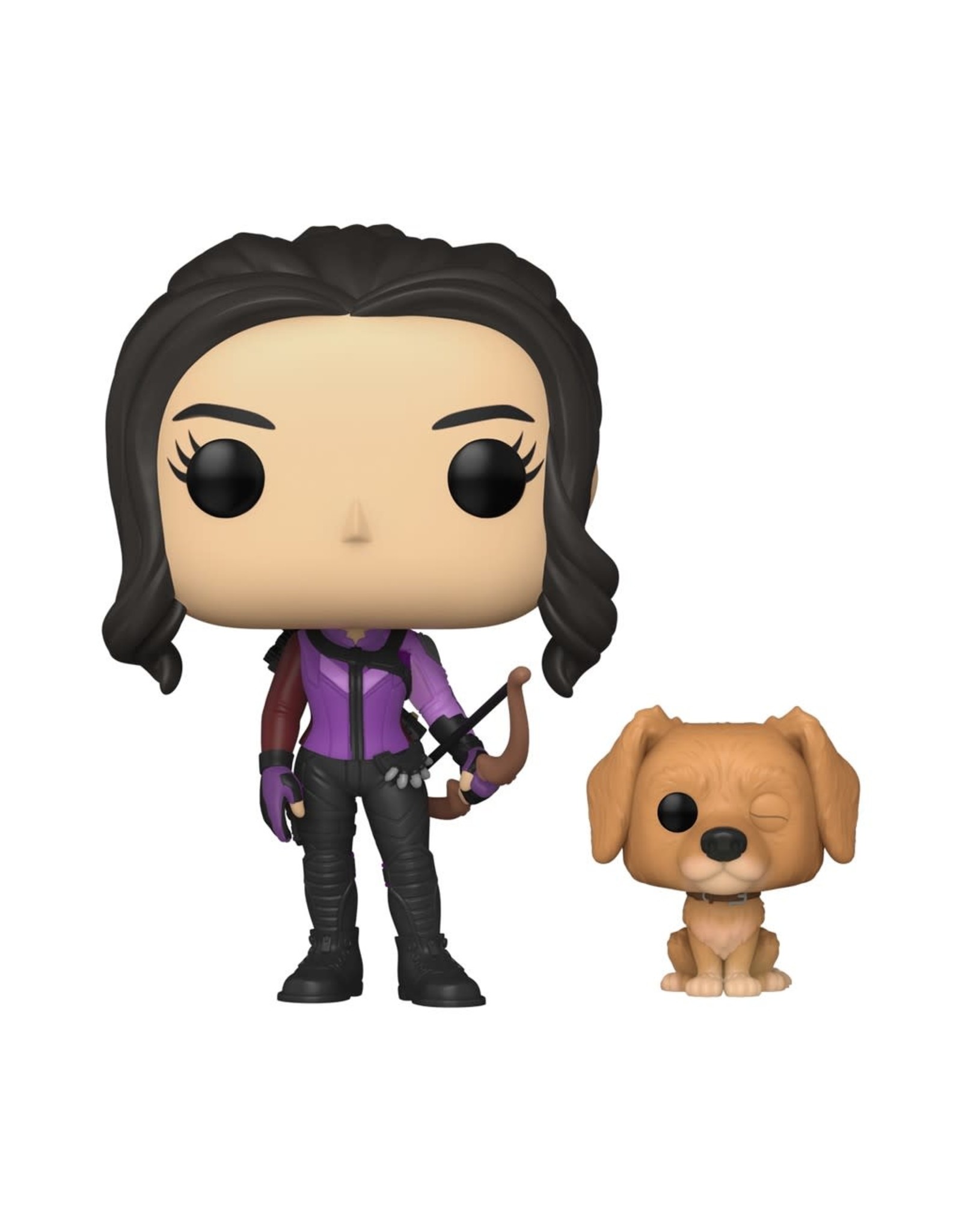 Funko HAWKEYE POP! N° 1212 - Kate Bishop with Lucky the Pizza Dog