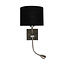 Artdelight Wandlamp Quad USB Mat Staal