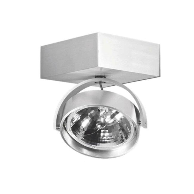 Artdelight Plafondlamp Dutchess 1L SQ Aluminium Dim to Warm