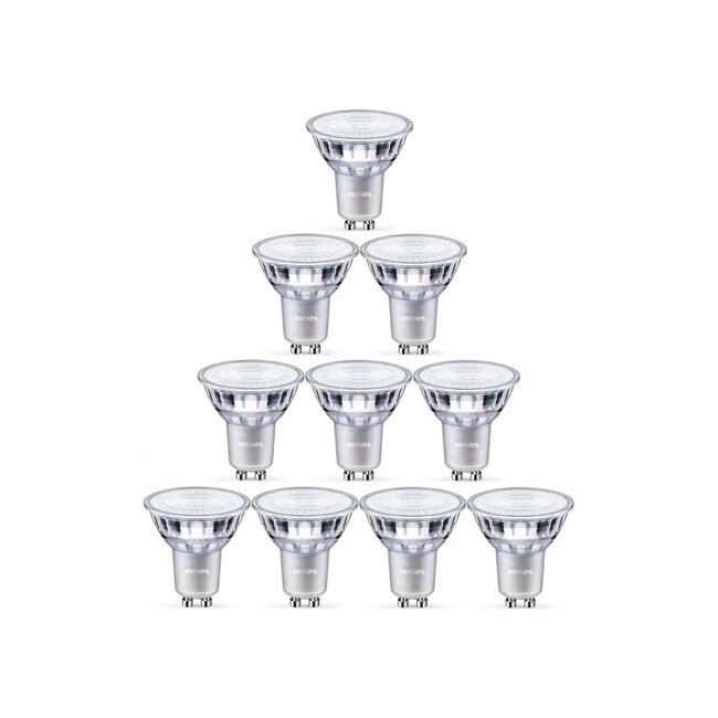 Philips GU10 Lichtbron 4,8W (dimbaar) Voordeelpak (10 Stuks)