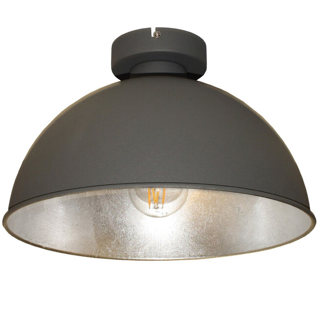 Artdelight Plafondlamp Curve Grijs/Zilver