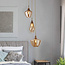 Searchlight Hanglamp Mia Vide Brons/Amber