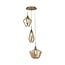 Searchlight Hanglamp Mia Vide Brons/Amber