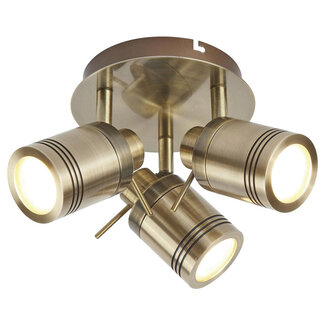 Searchlight Plafondlamp Samson 3L Antiek Brons