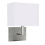 Searchlight Wandlamp Hotel  Mat Staal (incl. leeslamp)