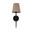 Searchlight Wandlamp Gothic Zwart (incl. kap)