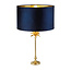 Searchlight Tafellamp Palm Goud/Donkerblauw