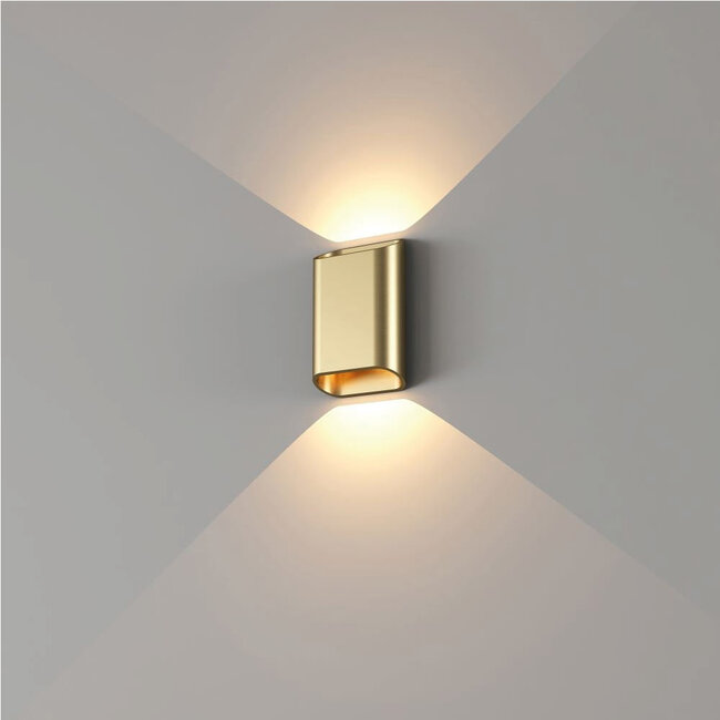 Artdelight Wandlamp Diaz S Goud met LED