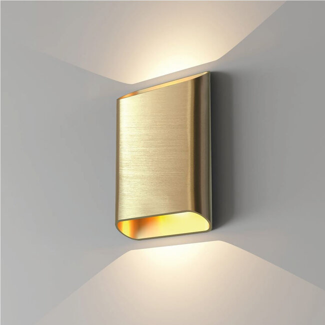 Artdelight Wandlamp Diaz L Goud met LED