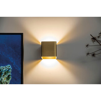 Artdelight Wandlamp Fulda Goud