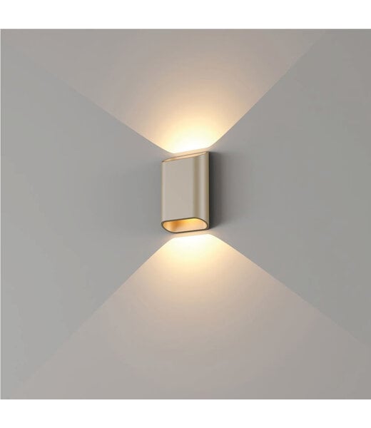 Artdelight Moderne Wandlamp Champagne incl. LED