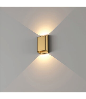 Artdelight Moderne Wandlamp Warm Goud incl. LED