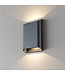 Moderne Zwarte Wandlamp incl. LED - Artdelight Diaz Large