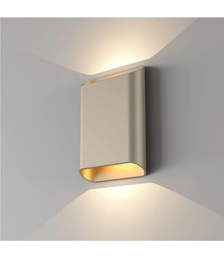 Artdelight Modern Champagne Wall Light incl. LED