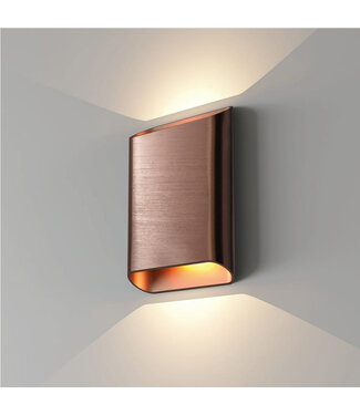 Artdelight Moderne Bronzen Wandlamp incl. LED