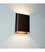 Moderne Bronzen Wandlamp incl. LED - Artdelight Diaz Large
