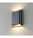 Moderne Schwarz/Goldene Wandleuchte inkl. LED - Artdelight Diaz Large