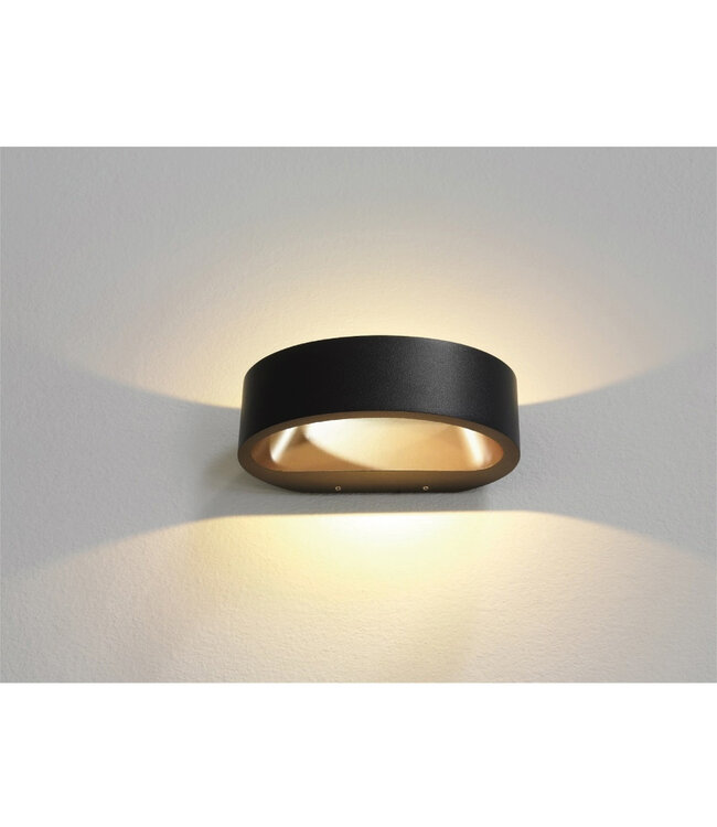 Schwarz/Mattgoldene - Artdelight Sharp