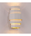 Design Wandlamp Wit/Goud - Artdelight Rolls