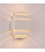 Industrielle Design Wandleuchte Weiß/Gold - Artdelight Layers