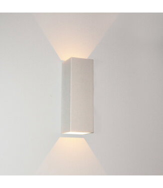 Artdelight Rectangular Wall Light White incl. LED