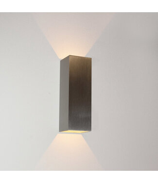 Artdelight Rectangular Wall Light Silver incl. LED