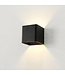Moderne Kubus Wandlamp Zwart incl. LED - Artdelight Fulda