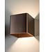 Modern Cube Wall Light Bronze incl. LED - Artdelight Fulda