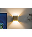 Moderne Kubus Wandlamp Goud incl. LED - Artdelight Fulda