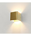 Moderne Kubus Wandlamp Goud incl. LED - Artdelight Fulda