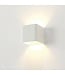 Moderne Kubus Wandlamp Wit incl. LED - Artdelight Fulda