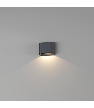 Artdelight Moderne Design Wandlamp 1-lichts Zwart