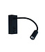 Flexible LED-Leselampe Schwarz mit USB-C-Anschluss - Artdelight Easy LED